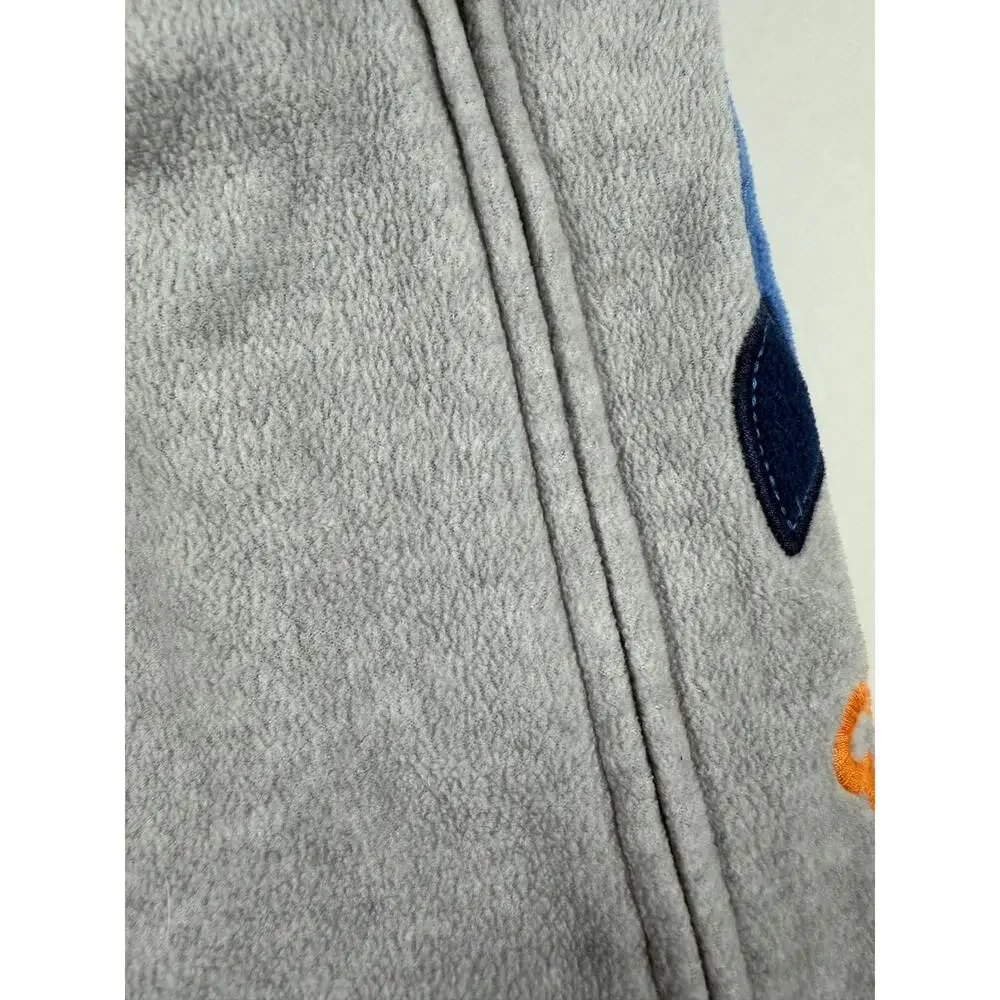 Kids Headquarters Rocket Ship Fleece Footed Pajamas Gray Blue Size 3T